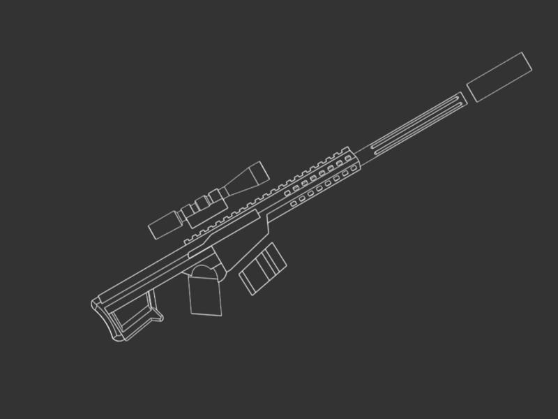 TacticalBrick M82A1 Barrett 50 Cal