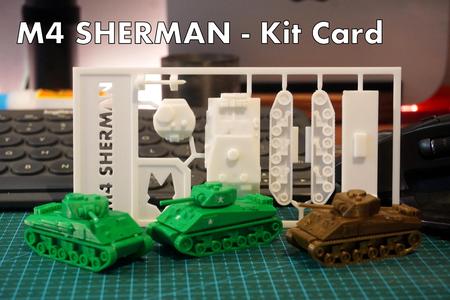 M4 Sherman Foxwood - Kit Card 