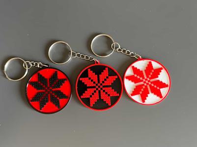 Palestinian Embroidery Star - Keychain