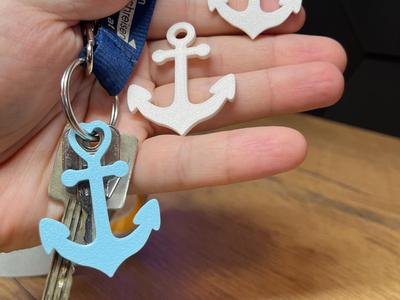 Heart Anchor Keychain / Decoration & Gift Idea