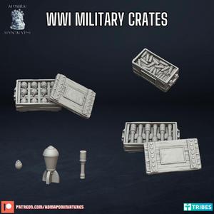 World War One Military Crates (Pre-Supported)