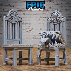 Mimic Chair / Covering Furniture Creature / Evil Trap / Sewers City Building Equipment / Ruthless Trickster Base Item / Dungeon Area Decoration / Shapechanger Encounter
