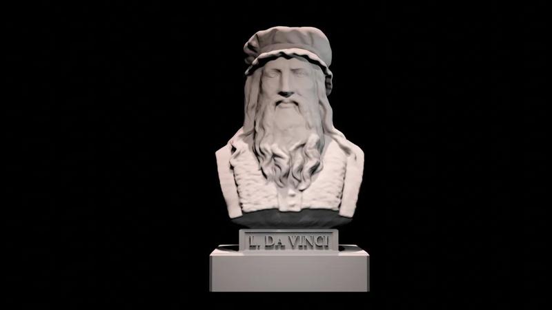 Leonardo da Vinci bust   