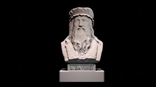 Leonardo da Vinci bust   