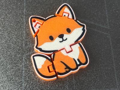 cute Flexi-Fox keychain