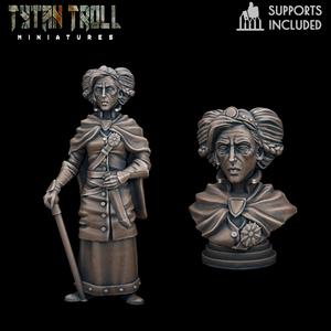 Curse of Strahd - Lady Watcher Mini Bust Combo [Pre-Supported]