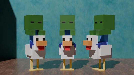 Chicken Jockey from Minecraft   