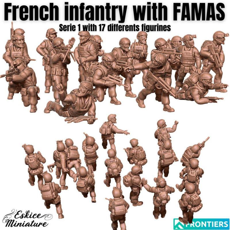 Modern French with FAMAS - 28mm