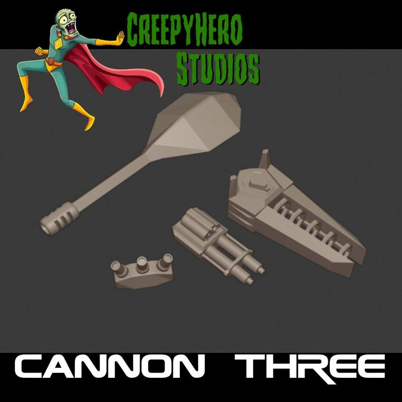 Gaslands Cannon Three Set
