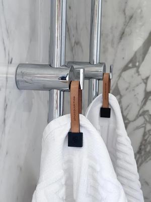 Towel loop clips square set black/nude set   