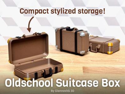 Oldschool Suitcase Box (compact vintage storage)