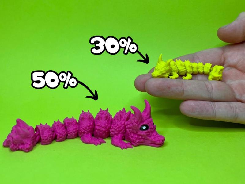 Articulated baby Stone Dragon (Wingless)