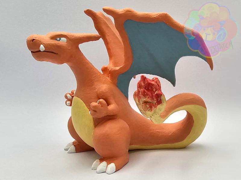 Retro Charizard - Pokémon Red Version Artwork