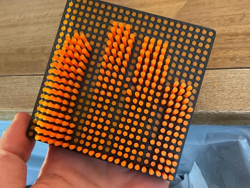 Pin Art Fidget-Medium size (4"x4")