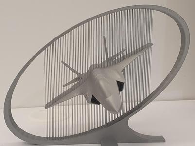 Lockheed Martin F-35 - String art display - Face