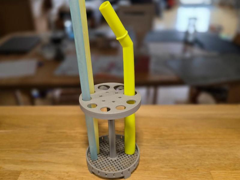 Drying Rack for Reusable Straws.