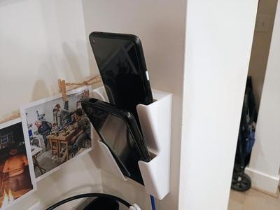 Wall Phone Mount - Double