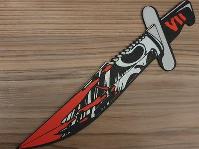 Scream VII Knife Wall Art 7