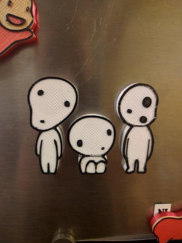 Kodama Spirit Magnets (Princess Mononoke)