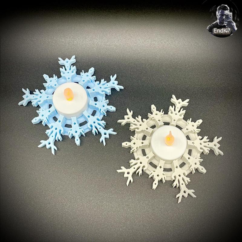 Snowflake Tea Light Holder - Christmas