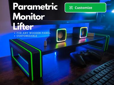 Parametric Monitor Lifter - OpenScad