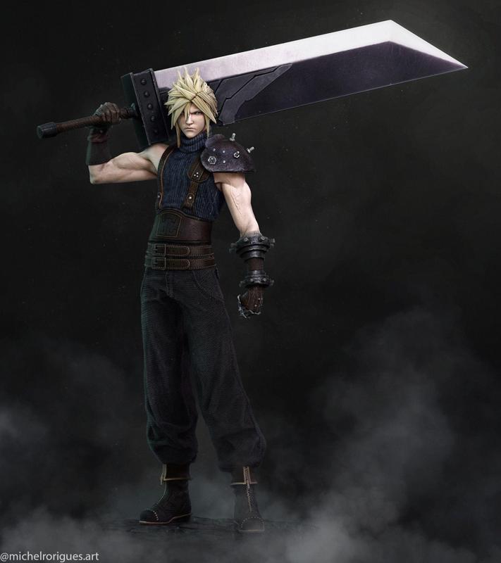 Cloud Strife from Final fantasy 7 remake