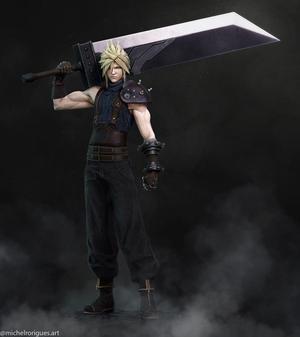 Cloud Strife from Final fantasy 7 remake
