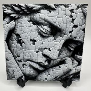 HueForge - Wall Art - "Fractured Memories"
