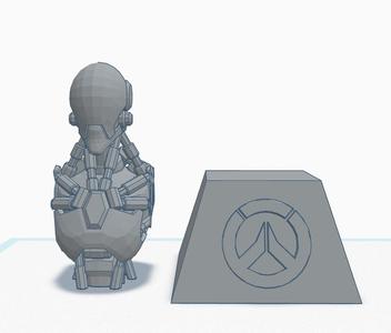 Zenyatta bust and stand - Overwatch (REMIX)