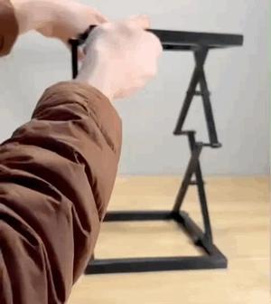 Foldable Scissor Lift Shoe Display Stand  