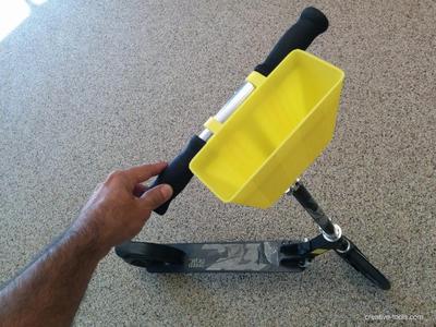 Kick scooter basket carry basket