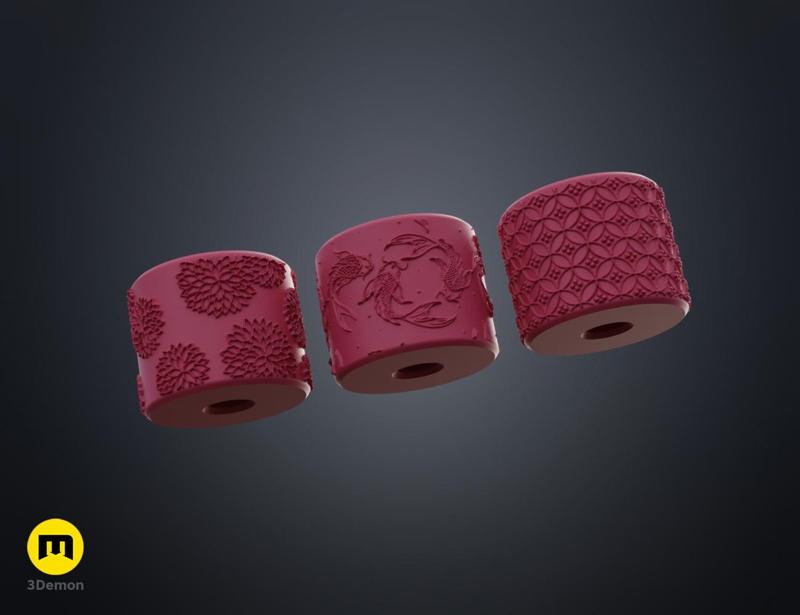 Texture Rollers Japanese Patterns middle Vol.5 (13–15)