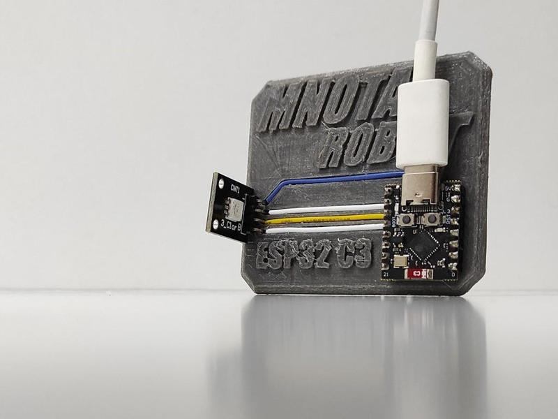 3D Printed PCB: ESP32 C3 SuperMini & RGB Cathode