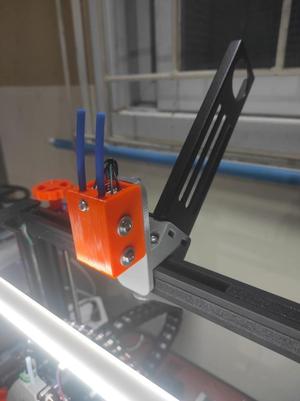 45-Degree Tilted Spool Mounting Adapter for Ender 3 Direct Drive 