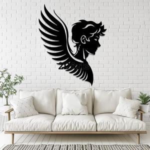 Male Angel Silhouette STL File for 3D Printing and Laser Cutting