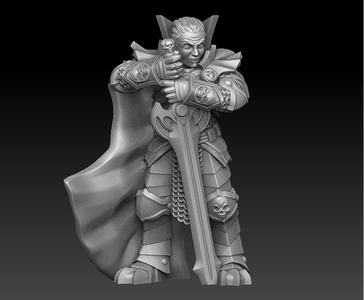 Vampire lord with two-handed sword