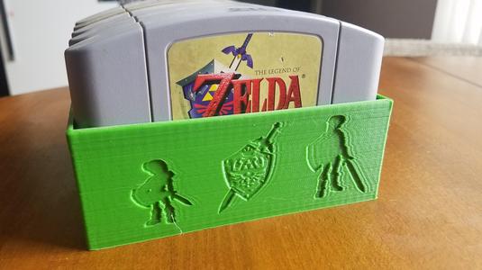 LoZ:OoT N64 5 Game Cartridge Holder
