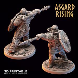 Midgard Viking Shieldman #3 PRESUPPORTED