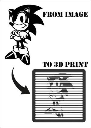 Sonic the Hedgehog - Line Art Illusion