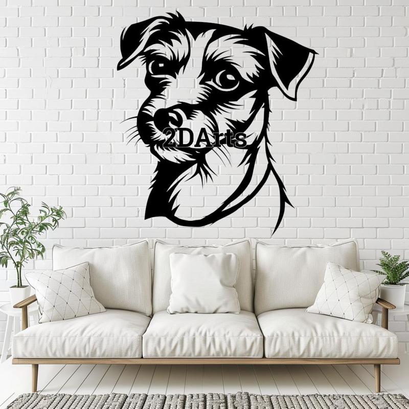 Jack Russell Terrier 2D Wall Art/Window Art - Digital STL & SVG File for 3D Printing or Laser Cuttin