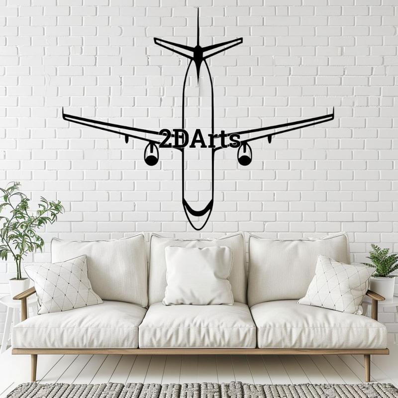 Boeing 2D Wall Art/Window Art STL & SVG File for 3D Printing and Laser Cutting