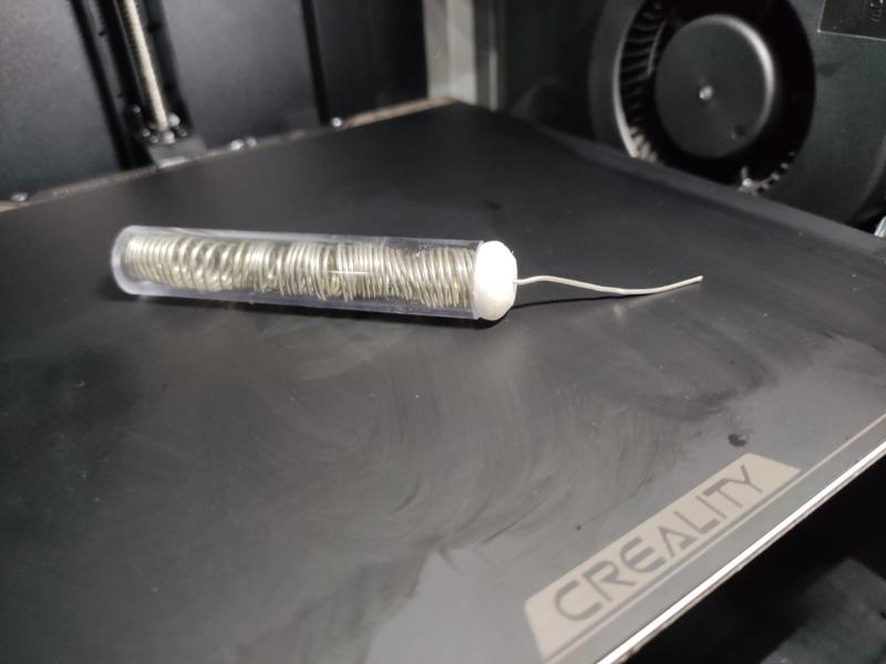 Solder tube cap