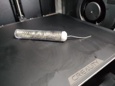 Solder tube cap