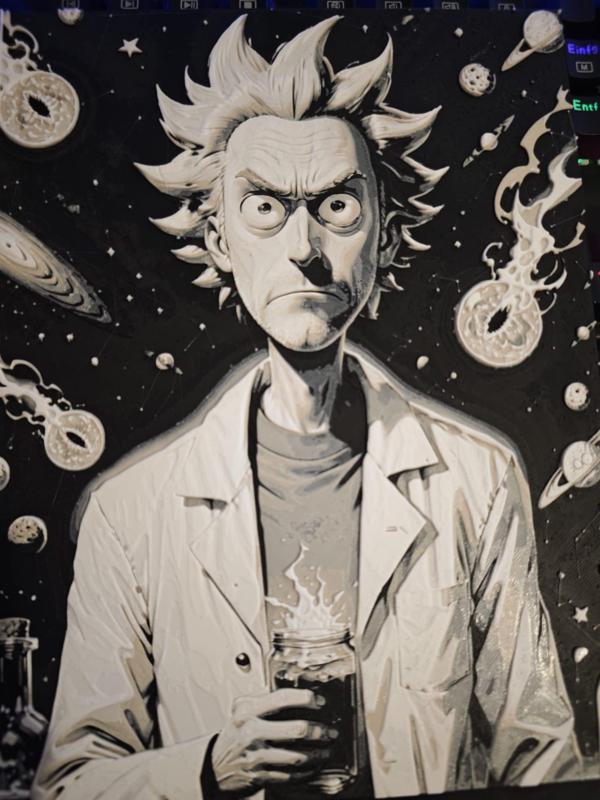 Rick Sanchez HueForge