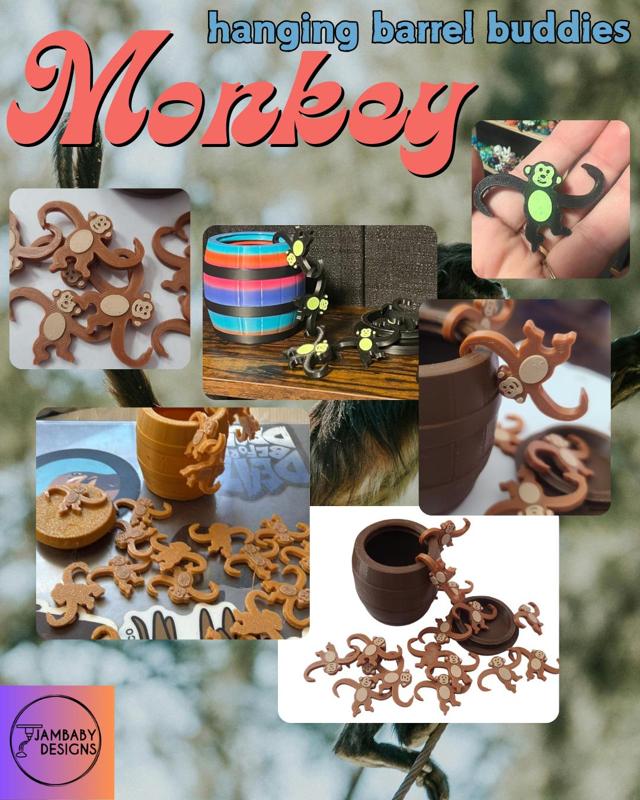 Monkey Barrel Buddies!! Fun on the go, and no AMS needed!!