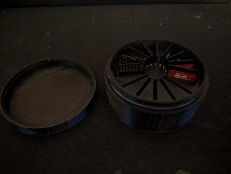 Round SD Card Holder