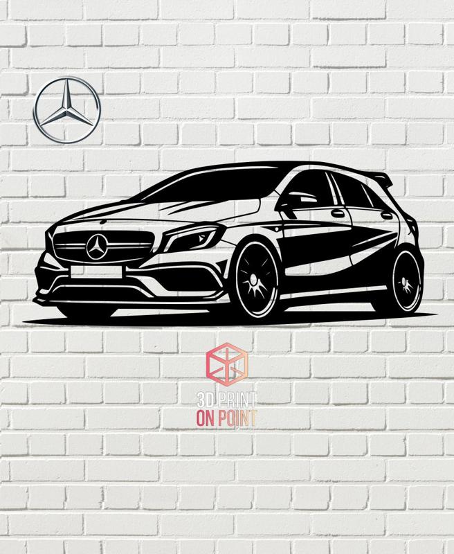 MERCEDES A45 AMG - 2D WALL ART #2