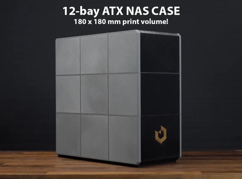 12-bay ATX NAS case - 180mm print volume