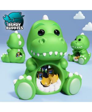Dinosandie Cute Dino / Dinosaur Model / Collectible Jurassic Figure / Print-in-Place Hourglass Hatch