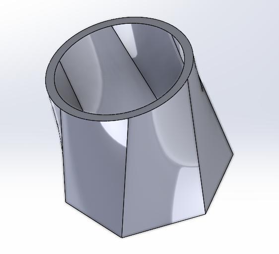 pen holder hexagon circle